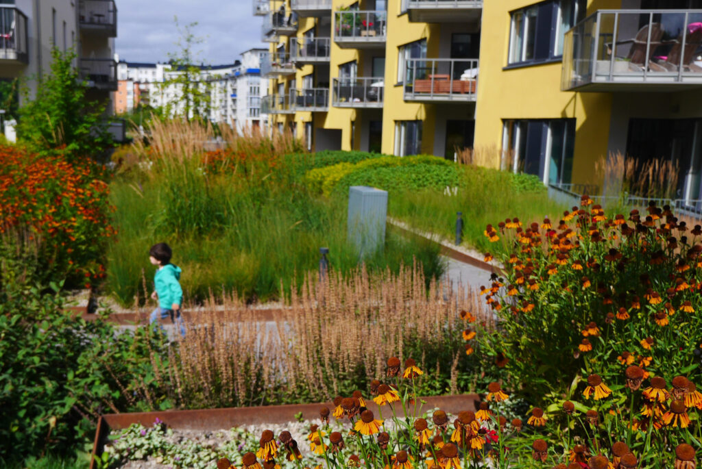 Foto: Plantering i bostadsområde
